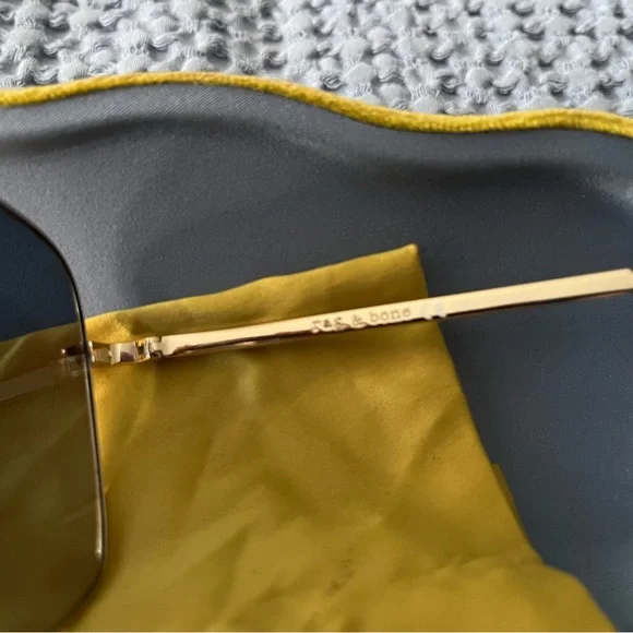 Rag & Bone 1010/S Rose Gold Aviator's - Picture 6 of 7